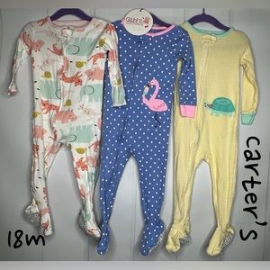 18M Carter's Cotton Footed Pajamas Slim Fit